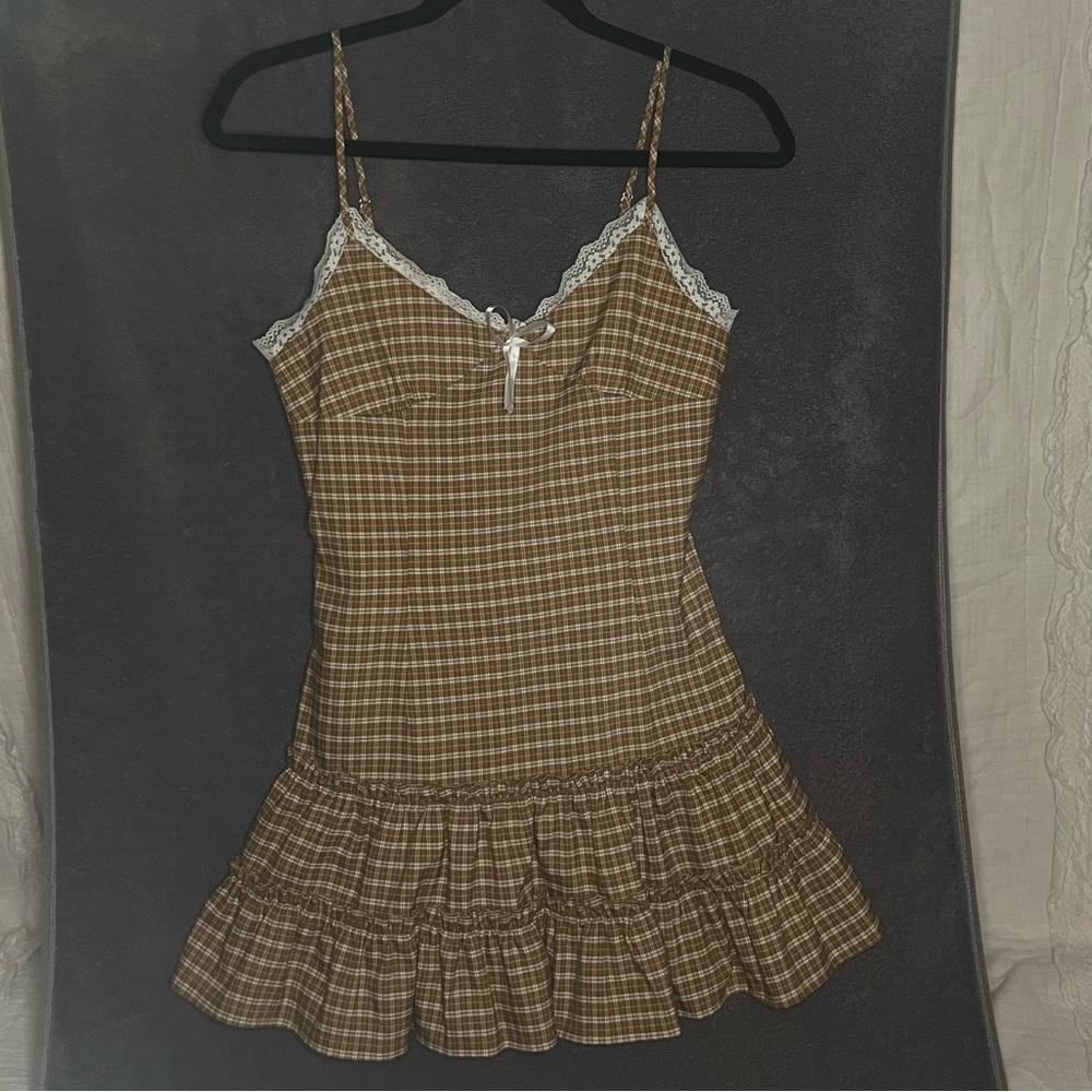 Lioness gingham mini dress - size small